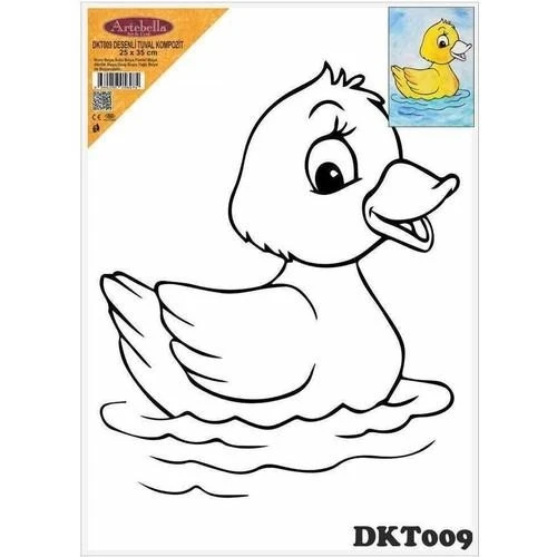 DKT009 desenli tuval kompozit boyama 25x35 cm ürün görseli