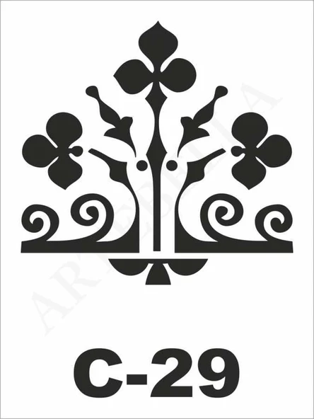 C-29 Artebella Stencil 15x20 Cm - 1