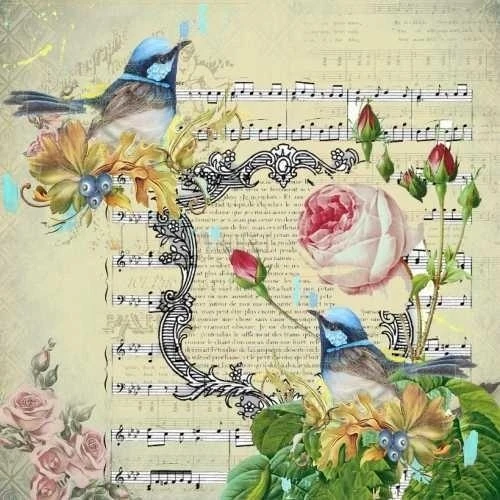 Artebella 6052k Mıxart Transfer koyu Zemin 25x25cm ürün görseli