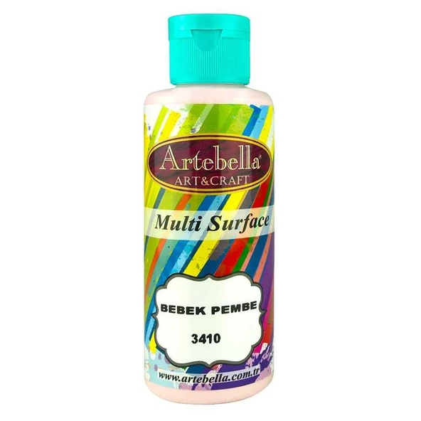 3410130 Artebella Multı Surface Boya 130cc Bebek Pembe ürün görseli