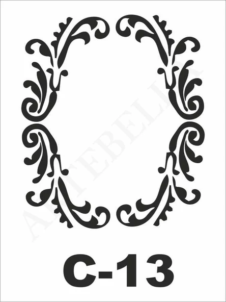 C-13 Artebella Stencil 15x20 Cm ürün görseli
