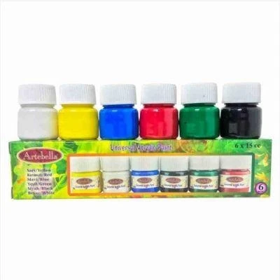 Artebella Transparan Çini Seramik Boyası ABSTS001 50 cc 6 ‘lı Set – 1 ürün görseli