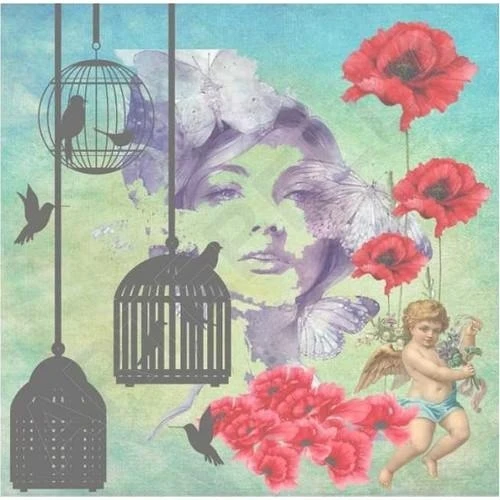 Artebella 6009k Mıxart Transfer koyu Zemin 25x25cm ürün görseli