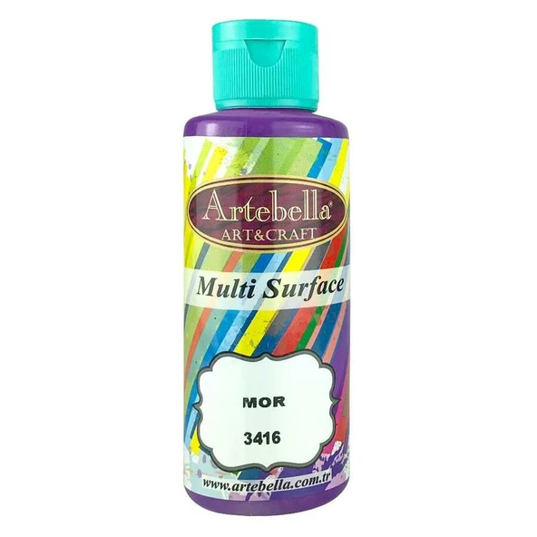3416130 Artebella Multı Surface Boya 130cc Mor ürün görseli