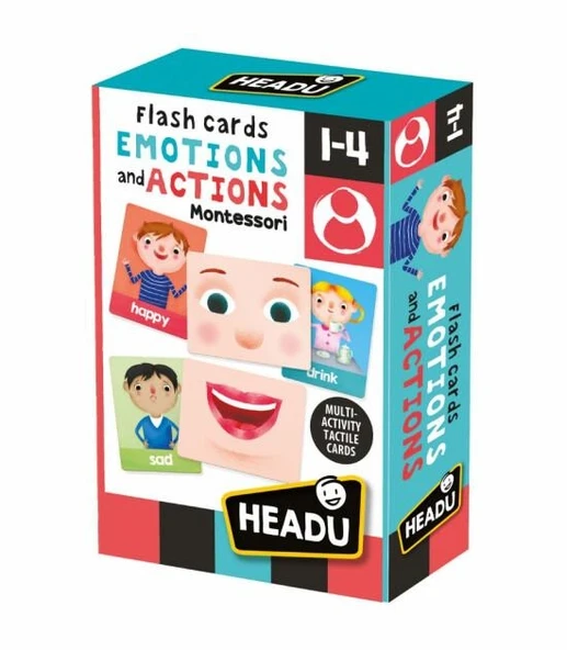 HEADU FLASHCARDS EMOTIONS AND ACTIONS (1-4 YAŞ) ürün görseli