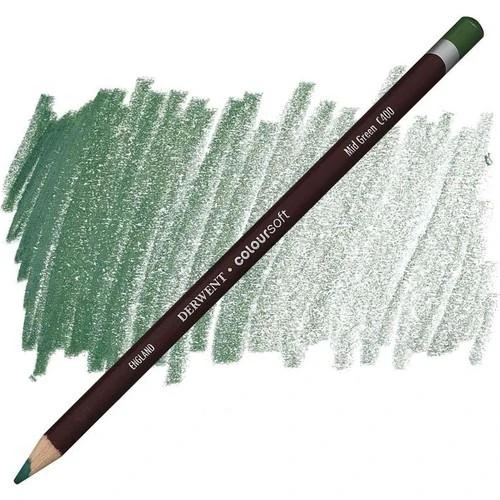 derwent coloursoft mid green c400 - 1