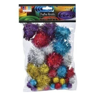 SÜDOR PON PON metalik mix 10 20 30 mm ürün görseli