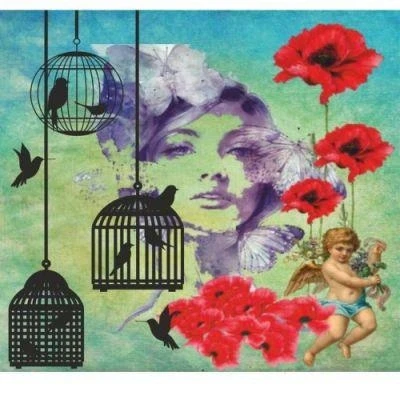 Artebella 6009v Mıxart Transfer koyu Zemin 25x25cm ürün görseli