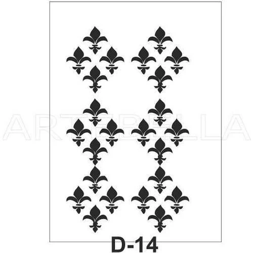 D-14 Artebella Stencil 20x30 Cm ürün görseli