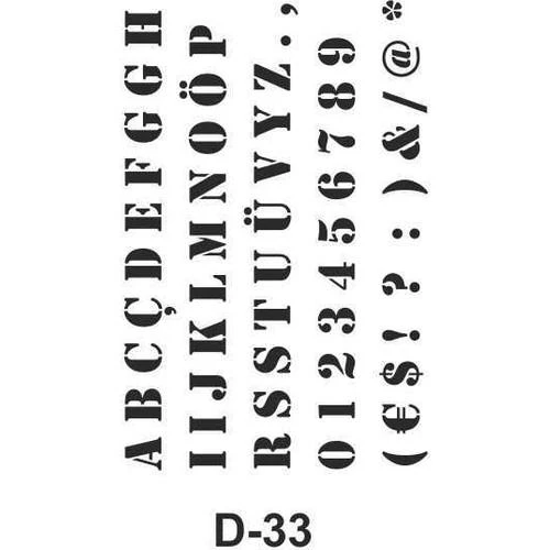 D-33 Artebella Stencil 20x30 Cm ürün görseli