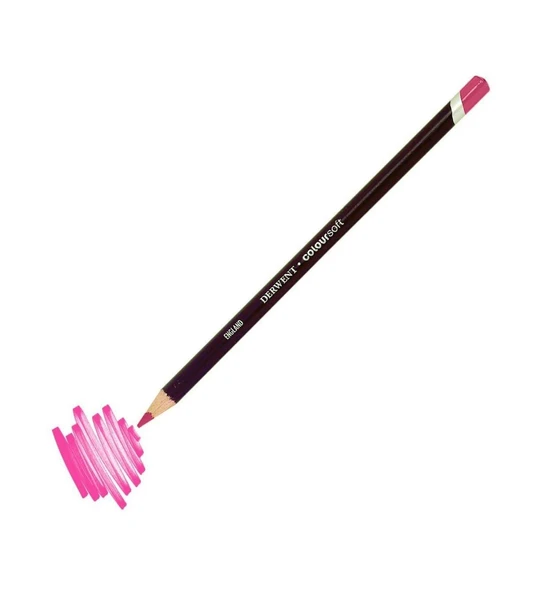 Derwent Coloursoft Pencil Yumuşak Kuru Boya Kalemi C200 Bright Pink ürün görseli