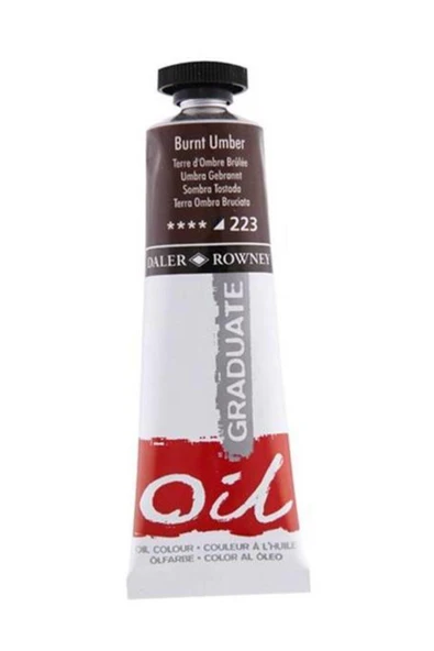 Daler Rowney Graduate Yağlı Boya Oil Color 38ml Lamp Black 223 ürün görseli
