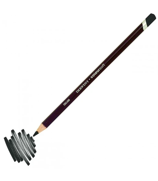 Derwent Coloursoft Yumuşak Kuru Boya Kalemi C680 Petrel Grey ürün görseli