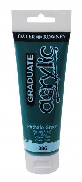 Daler Rowney 386 Graduate Akrilik Boya 120ml Phthalo Green ürün görseli