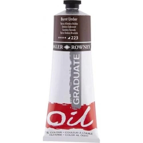 Daler Rowney Graduate Yağlı Boya 200 ml 223 Burnt Umber ürün görseli