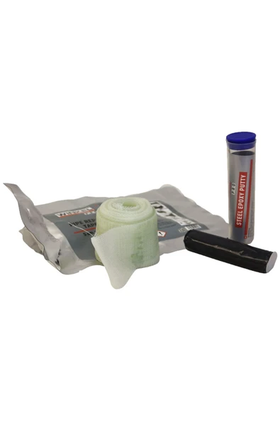 Winkel Pro Epoksi Boru Tamir Kiti  Sıhhi Tesisat Su Kaçakları ve Çatlak Borularda Hızlı Onarım 5CM X 1,5M - Resim 3