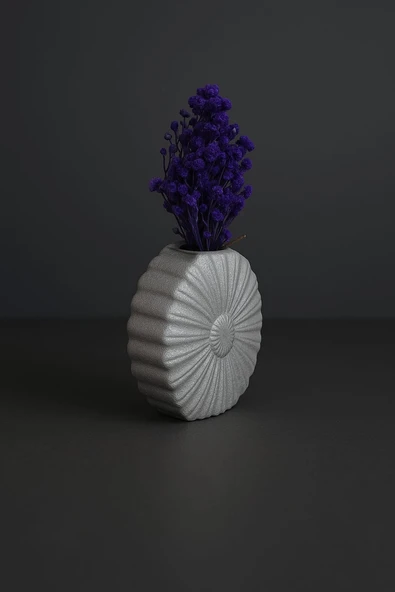 Yuvarlak Beton Vazo - 2