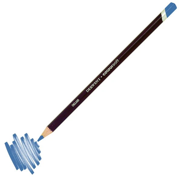 Derwent Coloursoft Pencil Yumuşak Kuru Boya Kalemi C370 Pale Blue ürün görseli