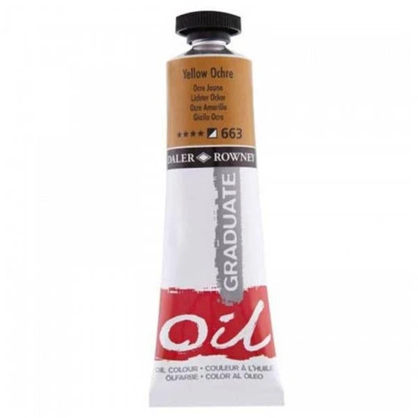 Daler Rowney 663 Graduate Yağlı Boya Oil Color 38ml Yellow Ochre ürün görseli