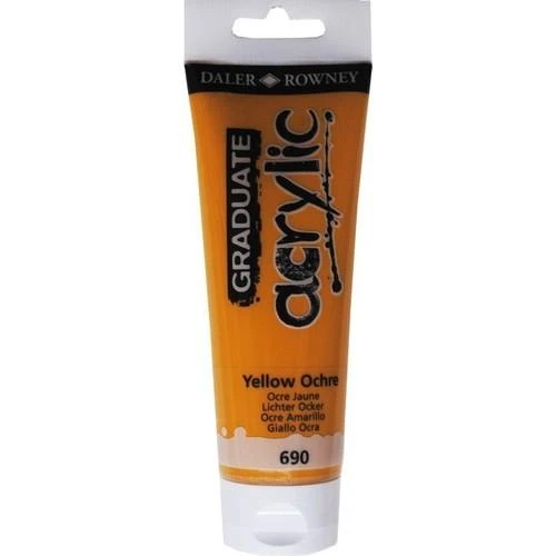 Daler Rowney Graduate Akrilik Boya 120ml Yellow Ochre ürün görseli