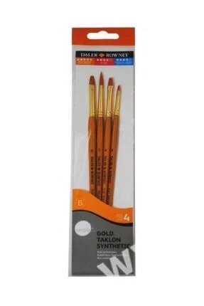 Daler Rowney Simply Gold Taklon Sentetik 4'lü Fırça Seti no4 ürün görseli