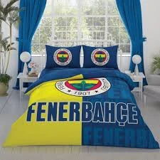 Taç Lisanslı FENERBAHÇE Parçalı Logo Pamuk Çift Kişilik Nevresim Takımı ürün görseli