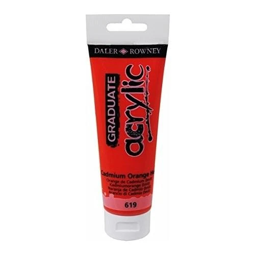 Daler Rowney Graduate Akrilik Boya 120ml 619 Cadmium Orange ürün görseli