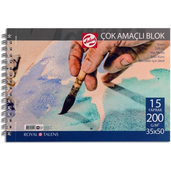 TALENS ÇOK AMAÇLI RESİM BLOKLARI 200GR 35x50 15YP ürün görseli