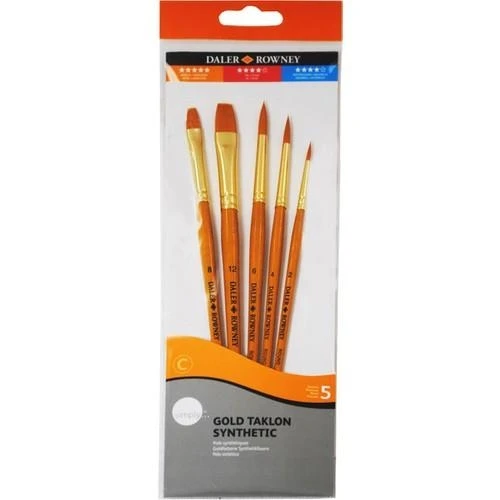 Daler Rowney Simply Gold Taklon Synthetic  Fırça Seti KOD 502 ürün görseli