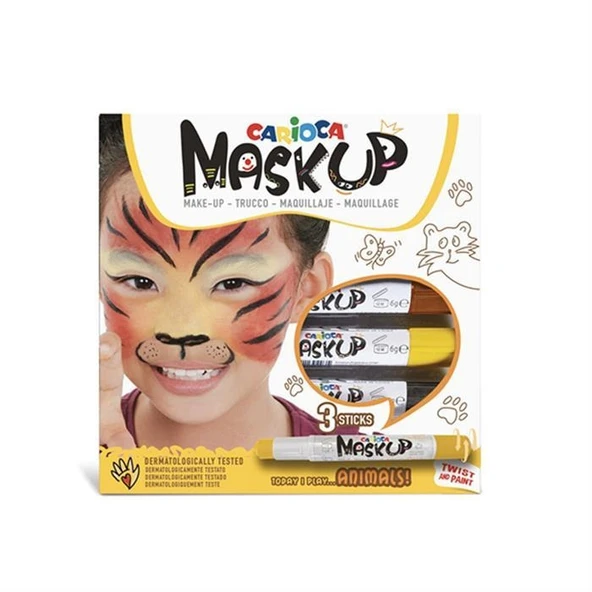 Carioca Yüz Boyası 3 Renk Animals 43048 maskup ürün görseli