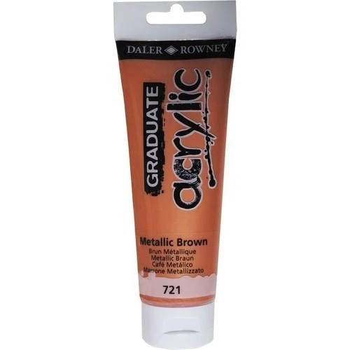 Daler Rowney Akrilik Boya 120 ML-721 Metalic Brown ürün görseli