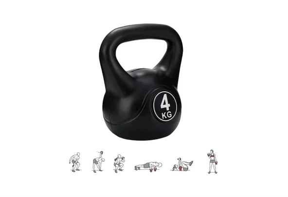 Fischer 4 Kg Çaydanlık Tipi Dambıl Kettlebell Ağırlık - 2