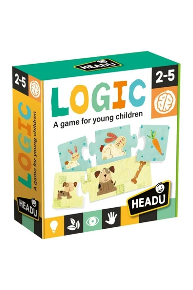 HEADU LOGIC (2-5 YAŞ) 3 Parçalı Hayvan Yapbozu ürün görseli