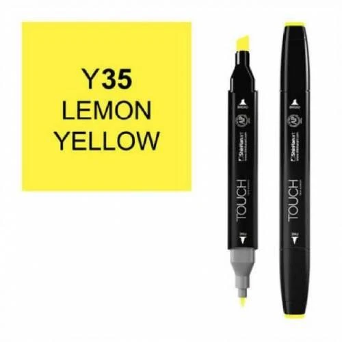 Touch Twin Y35 Lemon Yellow Marker shinhan keçeli kalem ürün görseli