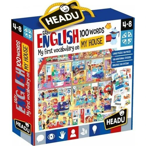 HEADU EASY ENGLISH 100 WORDS MY HOUSE (4-8 YAŞ) ürün görseli
