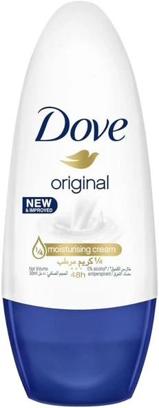 Dove Kadın Roll On Deodorant Original 1/4 Nemlendirici Krem Etkili 50 ml