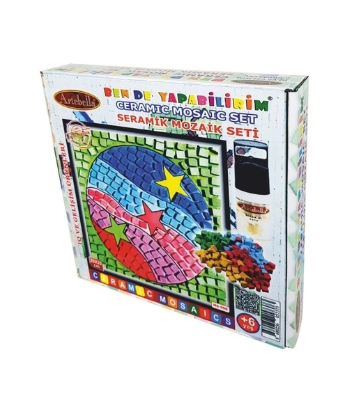 Artebella Seramik Mozaik Seti Renkli Toplar 20x20cm MS-08 ürün görseli