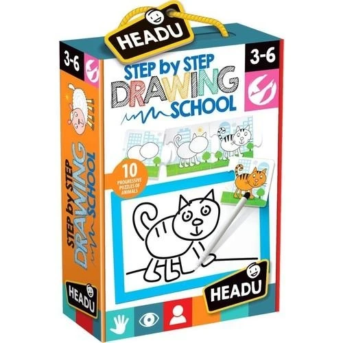 HEADU STEP BY STEP DRAWING SCHOOL (3-6 YAŞ) ürün görseli