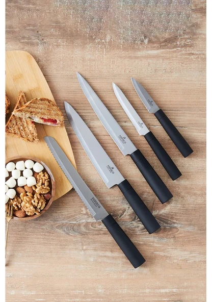 Karaca Grammy Siyah 6 Parça Standlı Bıçak Seti