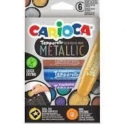 CARİOCA TEMPERELLO STICK POSTER BOYAMA KALEMİ METALİK 6'LI ürün görseli
