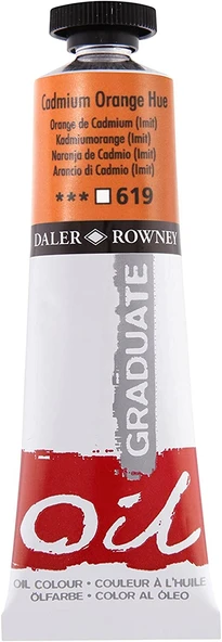 Daler Rowney Graduate Yağlı Boya Grad Oil, 38 Ml, Cad Orange Hue ürün görseli