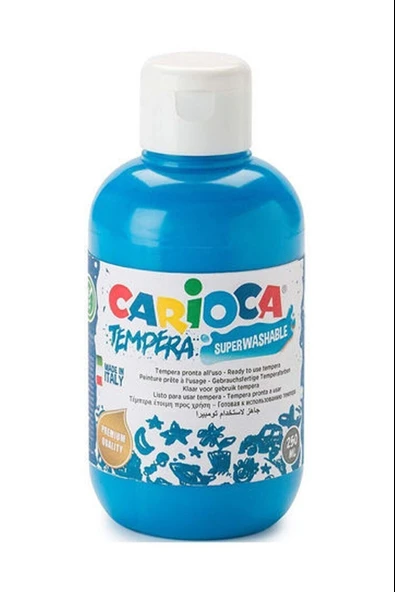 CARİOCA TEMPERA SULUBOYA SÜPER YIKANABİLİR MAVİ 250 ML. ürün görseli