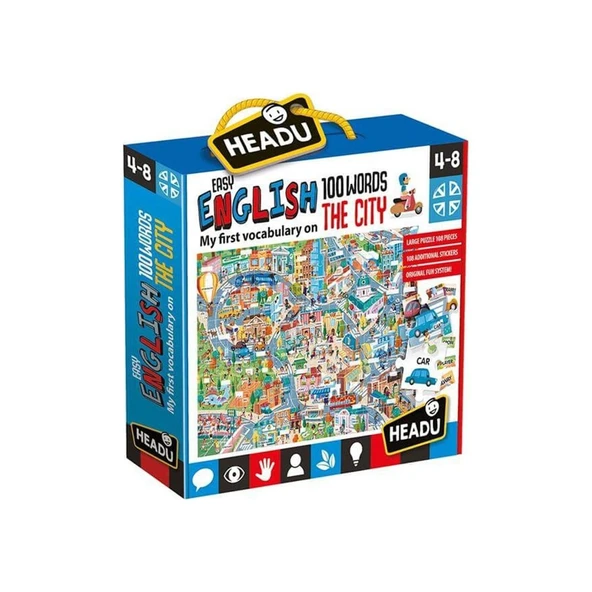 HEADU EASY ENGLISH 100 WORDS CITY (4-8 YAŞ) ürün görseli