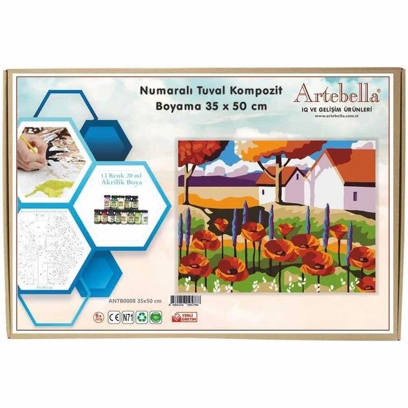 Artebella 35x50 Numaralı Kompozit Tuval Boyama Manzara  ANTB0008 ürün görseli
