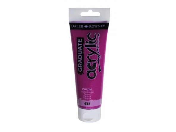 DALER ROWNEY 433 GRADUATE AKRİLİK BOYA Purple120 ML ürün görseli