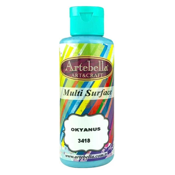 Artebella Multi Surface Boya 130cc okyanus 3418 ürün görseli