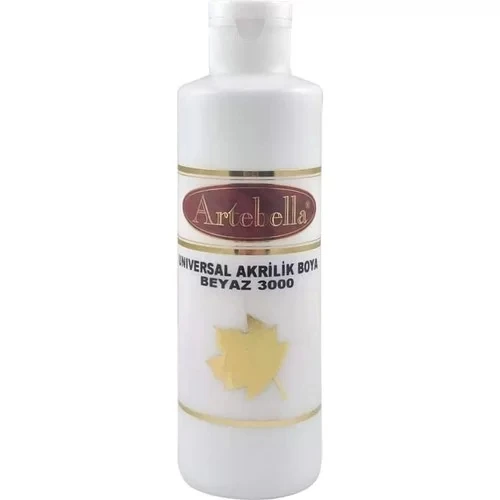 ARTEBELLA UNIVERSAL AKRİLİK BOYA 500 ml BEYAZ - 1