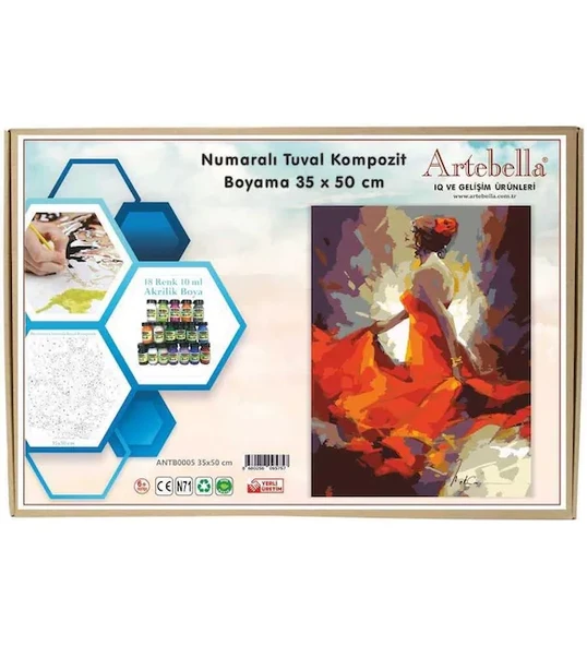 Artebella 35x50 Numaralı Kompozit Tuval Boyama Dansçı ANT00005 ürün görseli