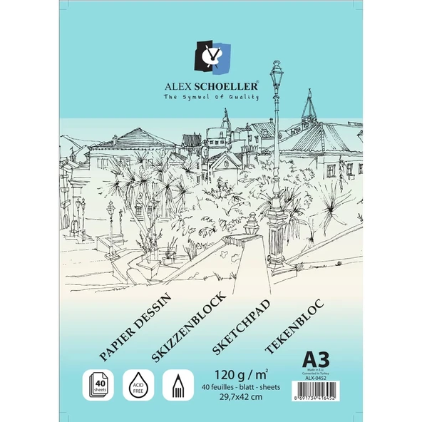 ALX.A3 120 GR 40.LI ESKİZ SPR. BLOK ALX0452 ürün görseli