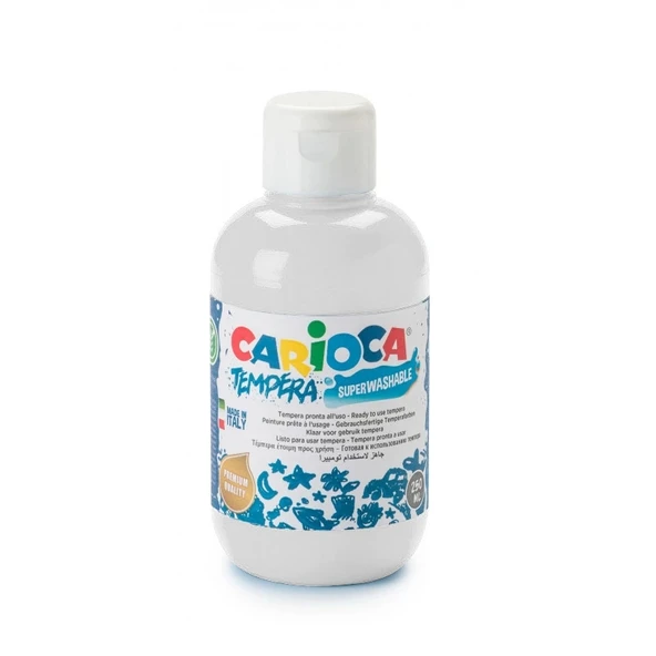 CARİOCA TEMPERA SULUBOYA SÜPER YIKANABİLİR BEYAZ 250 ML. ürün görseli